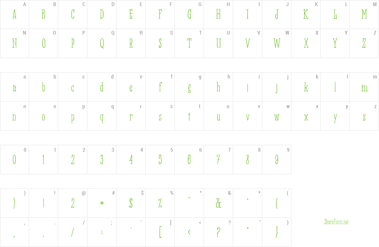 Font Panhitra preview